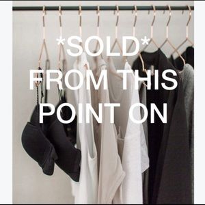 ALL ITEMS SOLD FROM THIS POINT. 💕